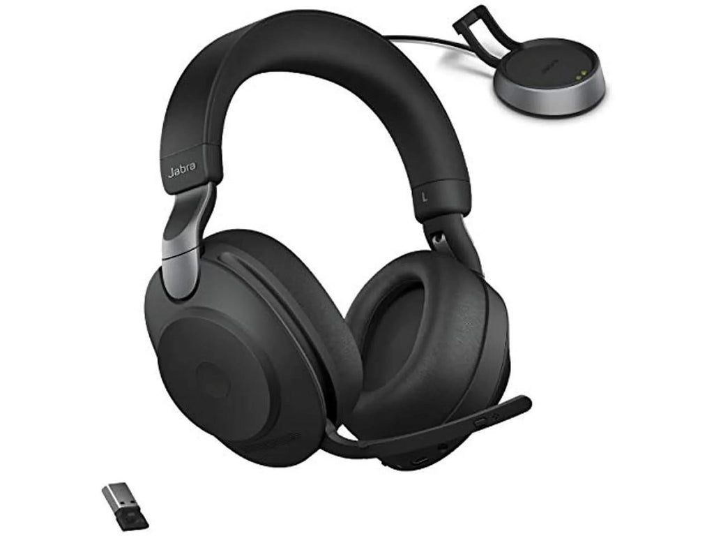 UC for Bluetooth - Life, Cancelling Calls Wireless of Music, Black Advanced 85 Headphones Battery Stereo, and Noise Wireless Headset Jabra Headphones 37 Hours Link380a, Evolve2 with