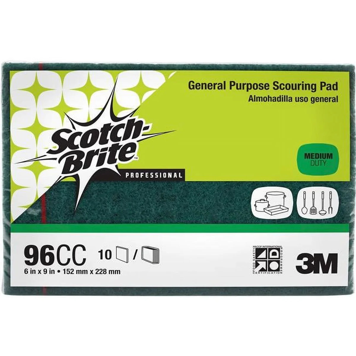 '- Purpose Green Scotch-Brite General Scouring Pads