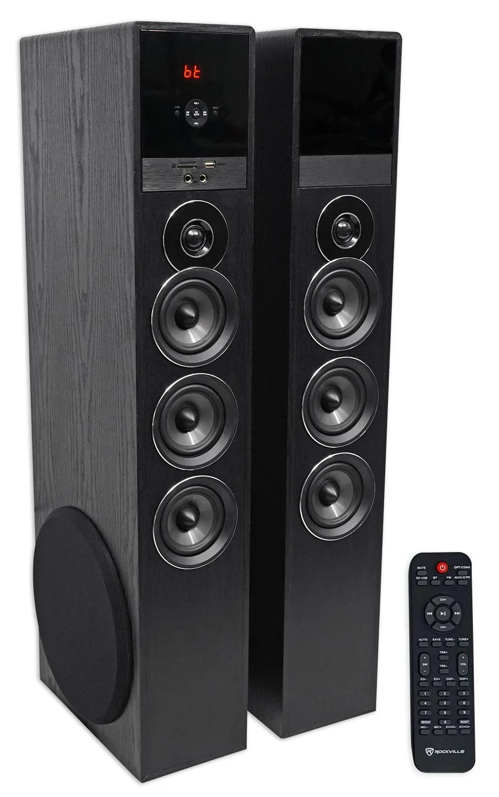 Television Tower w/Sub TV-Black System Home Sony Smart Theater Speaker For