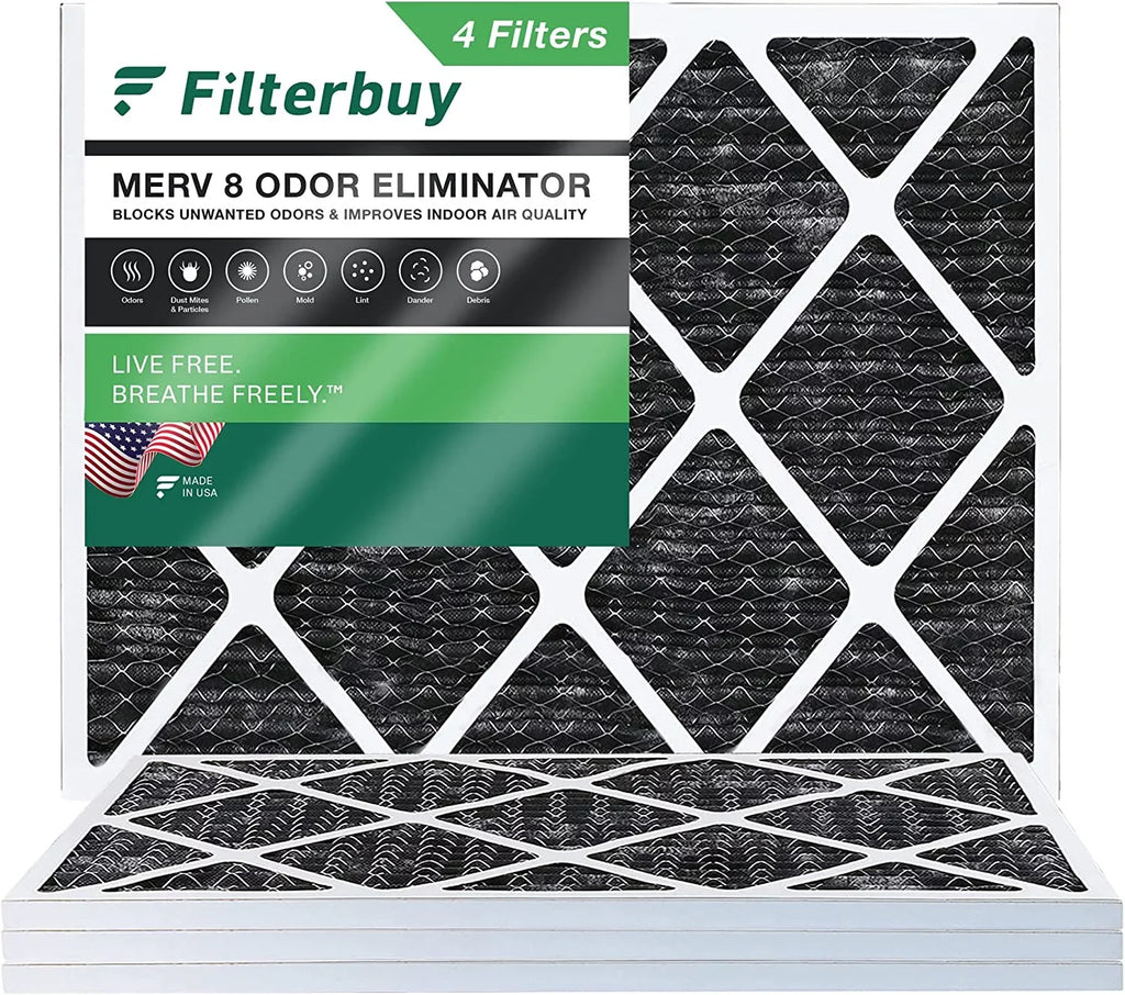 with 8 Carbon Eliminator 24x30x1 Odor AC HVAC Furnace Filters Air Filterbuy Pleated Activated MERV (4-Pack)