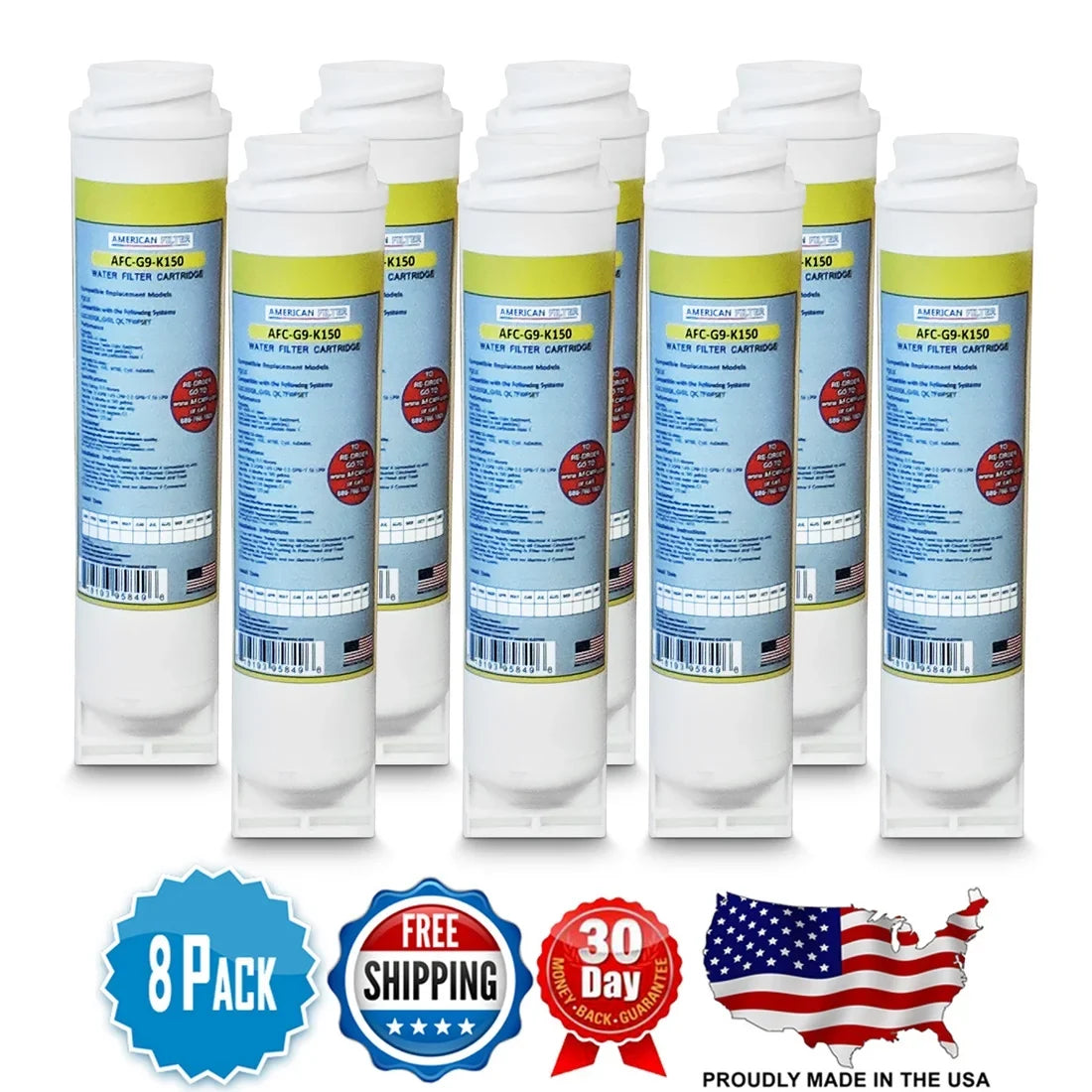 , Filters AFC Made , AFC-G9-K15 - - , with GE® Brand 8 U.S.A. Water # Model Compatible TFWFSET in Filters