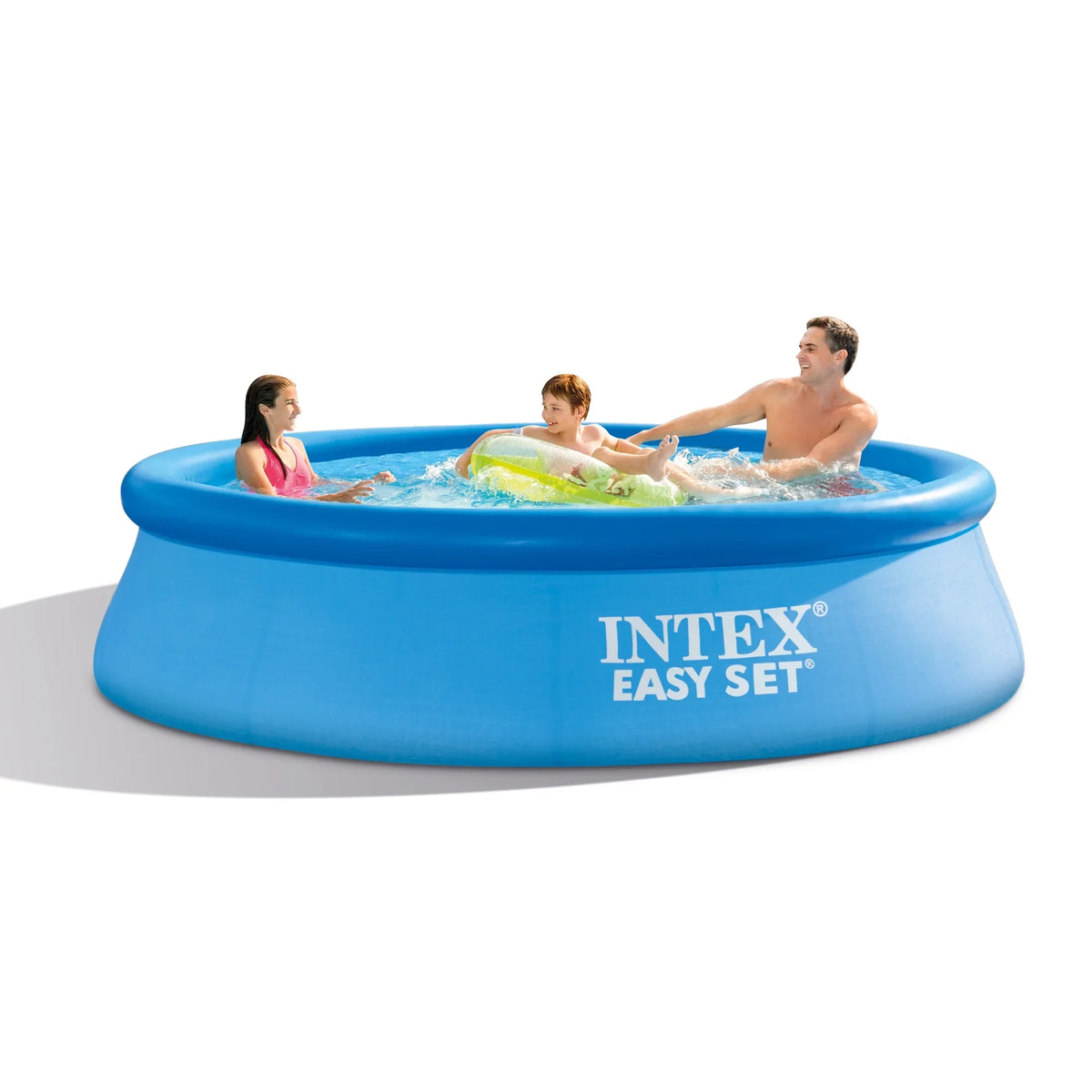 Pump Technology, Family Pool Ages x 6+ (28121EH) Inflatable Hydro - Easy Filter Intex: Aeration For Pump Set 10' Includes W/ 30" Filter, - Outdoor/Backyard Suitable Pool,