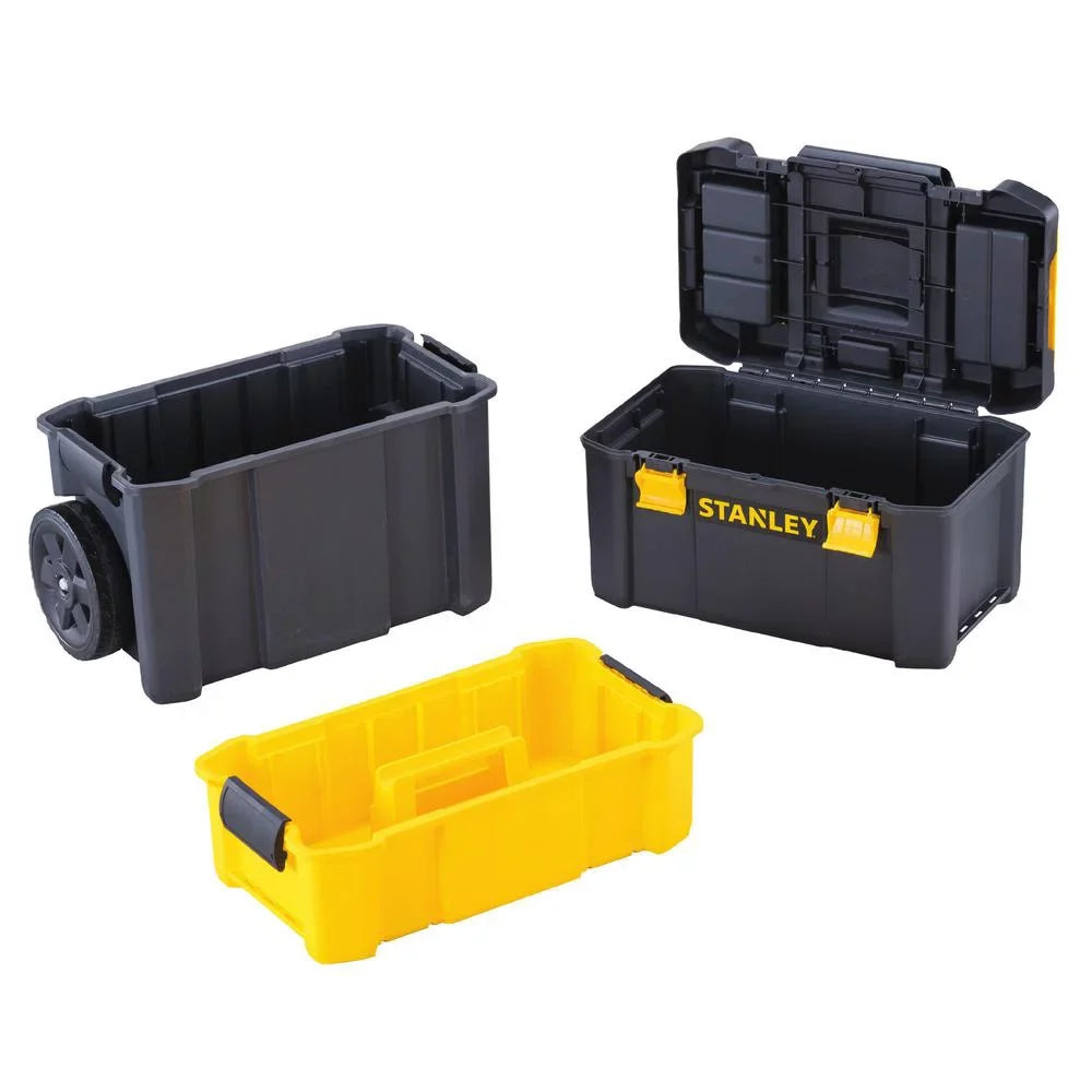 3-In-1 Rolling Detachable Tool Stanley In Mobile 18.85 x 24.78 x 10.63 Box Lockable
