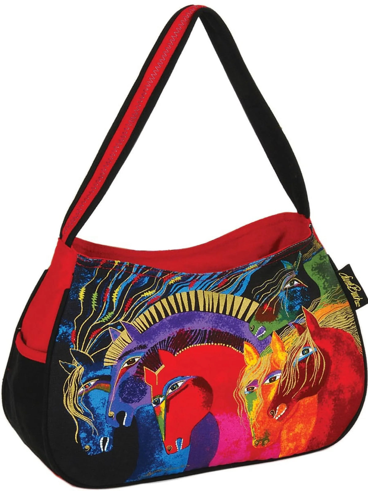 Burch Medium Of Zipper Fire Horses Laurel Top 15"X4.5"X9"-Wild Hobo