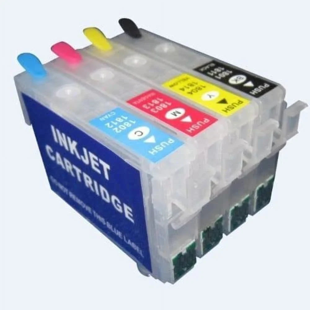 212 4105 with Printing for Chip Single-use XL Fit WF-2850 WF-2830 Epson Empty Pigment, DTF Sublimation Cartridge Ink for Printer Conversion Cartridges Ink Dye, 212XL XP-4100