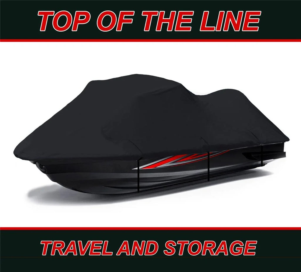 OF PWC Cover SKI Boat 1997 Compatible LINE 1996 sl THE JET Jet Polaris Cover TOP BLACK 1-2 Travel for 900 SL900 Seater Ski