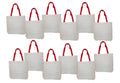 Customize Lot of Totes 1/2" x White 14 Cotton Bags Craft 12 DIY 14 1/2"