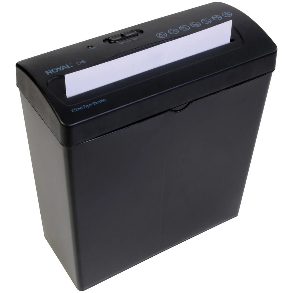 CX6 Royal Shredder 6-Sheet Paper Crosscut