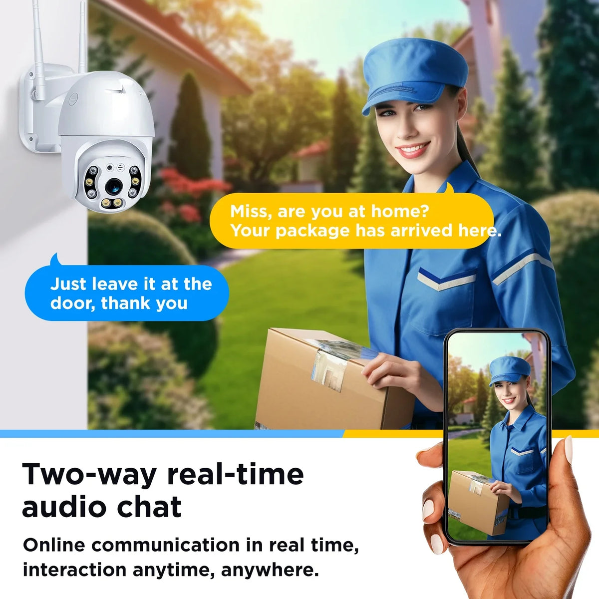 3mp Ultra Camera Night System, Outdoor for Security WiFi Hd Alarm With Camera Security 2k Waterproof 360 Home Vision, with Camera,