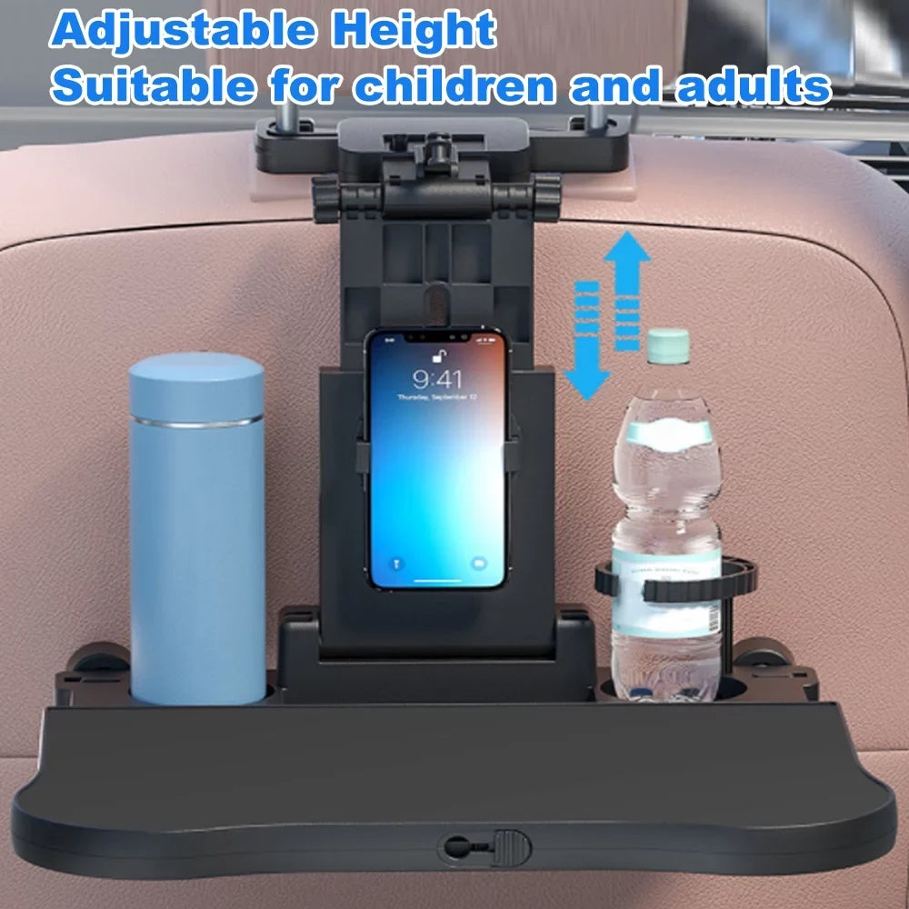 Adjustable Back Travel Car Seat Car Multifunctional Black Table, Tray Tomshoo Convenient Seat