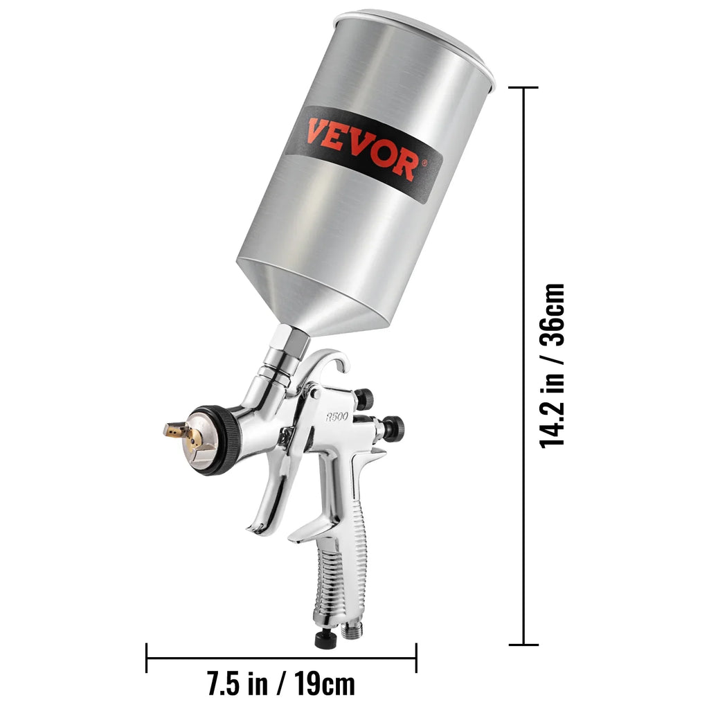 Nozzle LVLP Kit Gun Gravity Air Feed 1.3/1.4/1.8 Gun Spray Paint mm VEVOR
