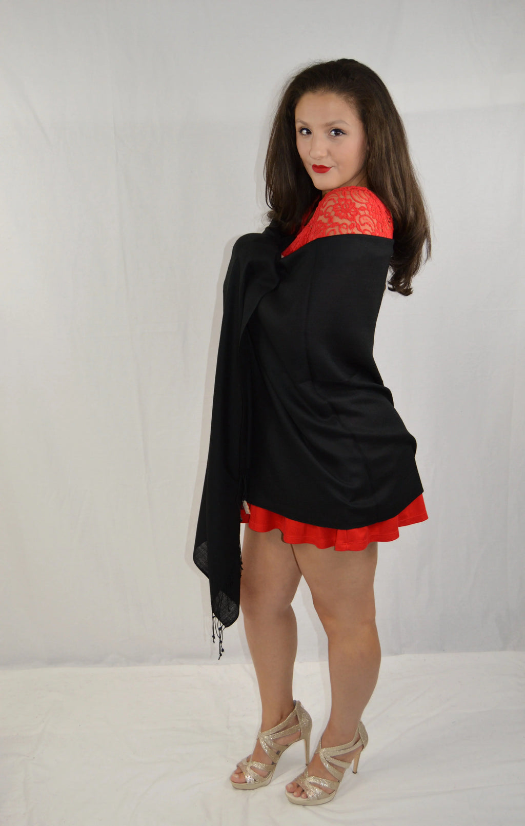 Fancy Pashmina (Black Shawl/Summer Shawl) Regular Shawl/Water Shawl/Pashmina weight Shawl/Evening Shawl/Scarf/Scarves Shawl/Sheer Shawl/Light