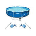 Metal Pool Pack) Cleaning Pump Swimming Kit (2 Intex Filter Frame and Pool with