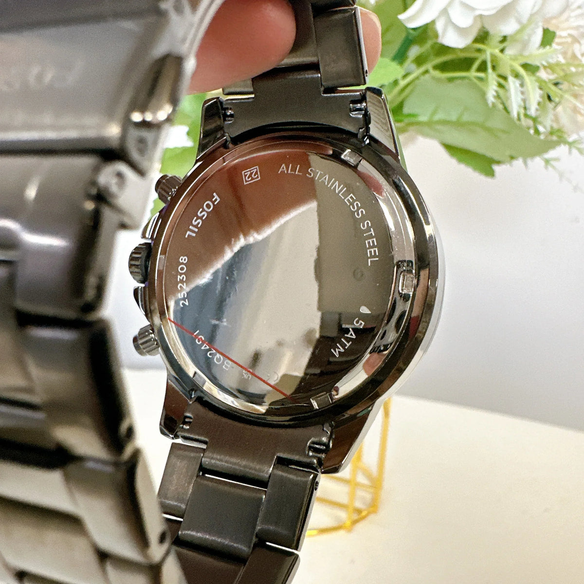 Fossil Watch Bannon Smoke Steel Stainless BQ2491 Multifunction