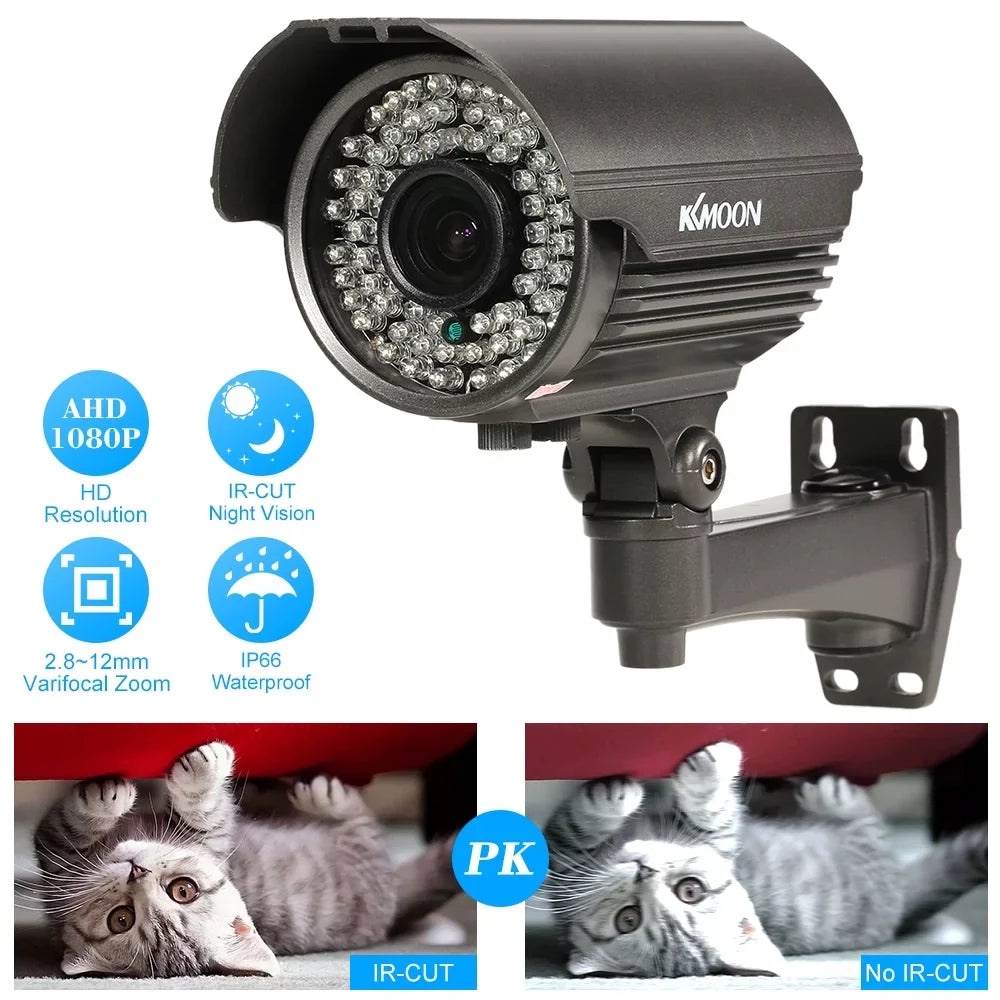 Varifocal AHD Indoor Night Sony LEDs, Lens CCTV 2.0MP, IR Weatherproof, Analog IR-CUT 1/3” 2.8~12mm 72 - System with Use, CMOS Manual Camera 1080P Zoom PAL Vision,