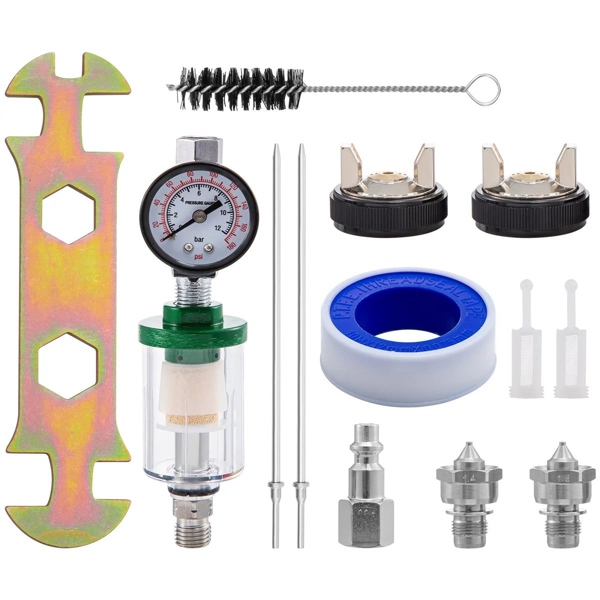 Nozzle LVLP Kit Gun Gravity Air Feed 1.3/1.4/1.8 Gun Spray Paint mm VEVOR