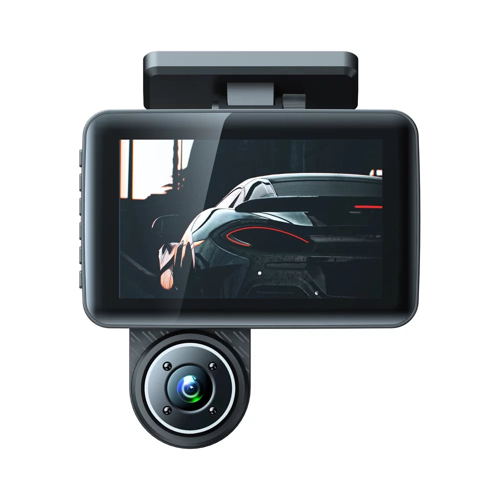 Driving Car Dash Mirror Car Video Recorder Recording Cameras 4in Rearview Auto Angle Safety Clear Andoer Wide Camcorder Recorder Camera 3 Cam Car