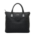 GG handbag Pre-Owned bag 122797 GUCCI leather Gucci (Good) tote ladies black canvas
