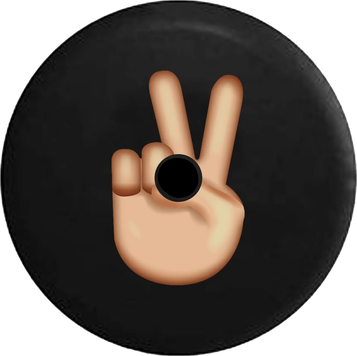 Jeep 2018 Sign Text for Wrangler Tire RV Peace Spare 2019 Backup Fingers Camera Inch Cover Emoji JL 33