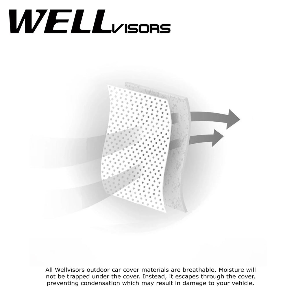 for Proof All WellVisors Gray UV Cover Car Weather Genesis G80 3-6898089SN 2017-2024