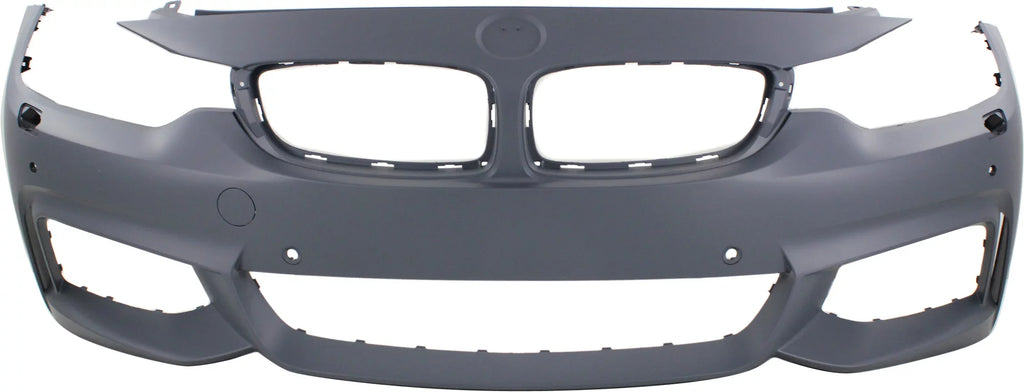 with M HLW PDC Sport BMW 4-SERIES Primed BUMPER with Conv/Coupe/HB For Line Holes/Cam COVER Front Sensor 2014-2018 Compatible
