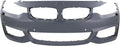 with M HLW PDC Sport BMW 4-SERIES Primed BUMPER with Conv/Coupe/HB For Line Holes/Cam COVER Front Sensor 2014-2018 Compatible