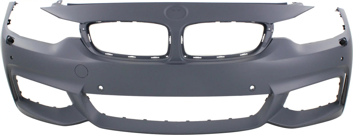 with M HLW PDC Sport BMW 4-SERIES Primed BUMPER with Conv/Coupe/HB For Line Holes/Cam COVER Front Sensor 2014-2018 Compatible