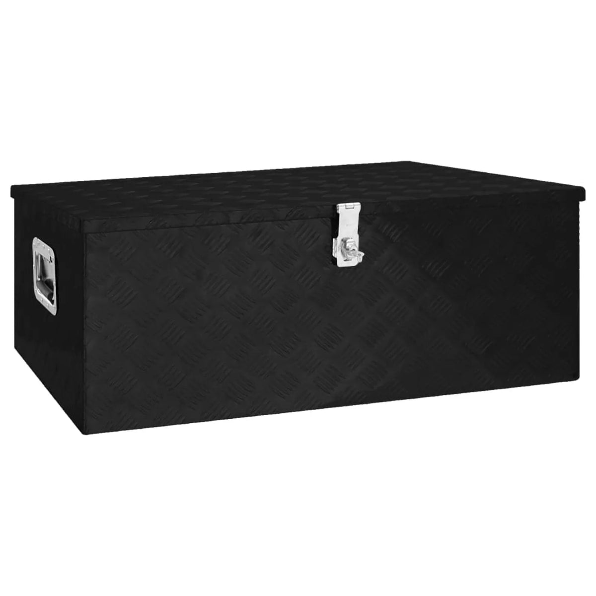 Anself Trailer x x for Vehicle, Underbody Aluminum Garage, (L x Tool Inches Camping Storage 21.7 Black Trip Box Box 39.4 x Lockable H) 14.6 Truck Toolbox W Case Organizer