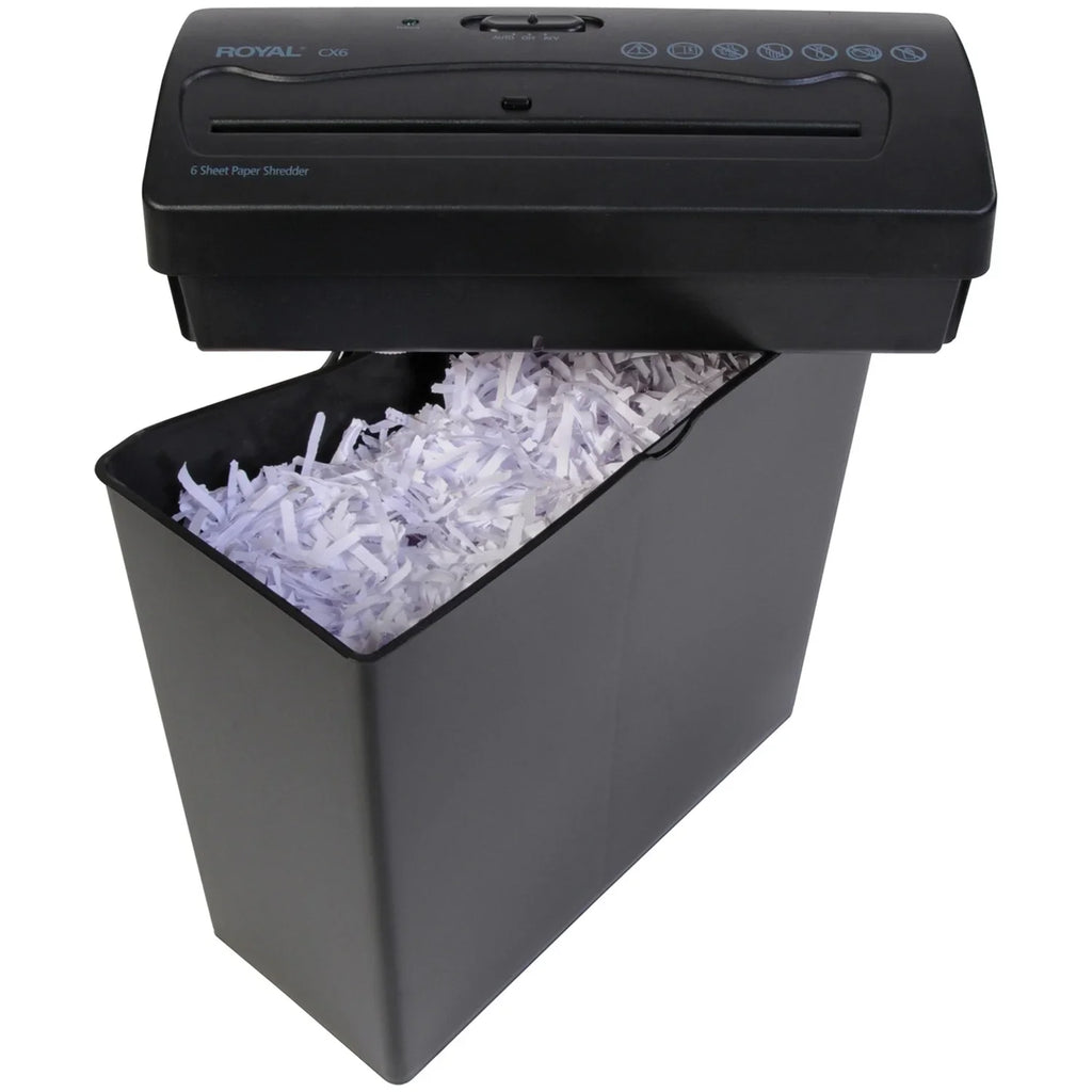 CX6 Royal Shredder 6-Sheet Paper Crosscut