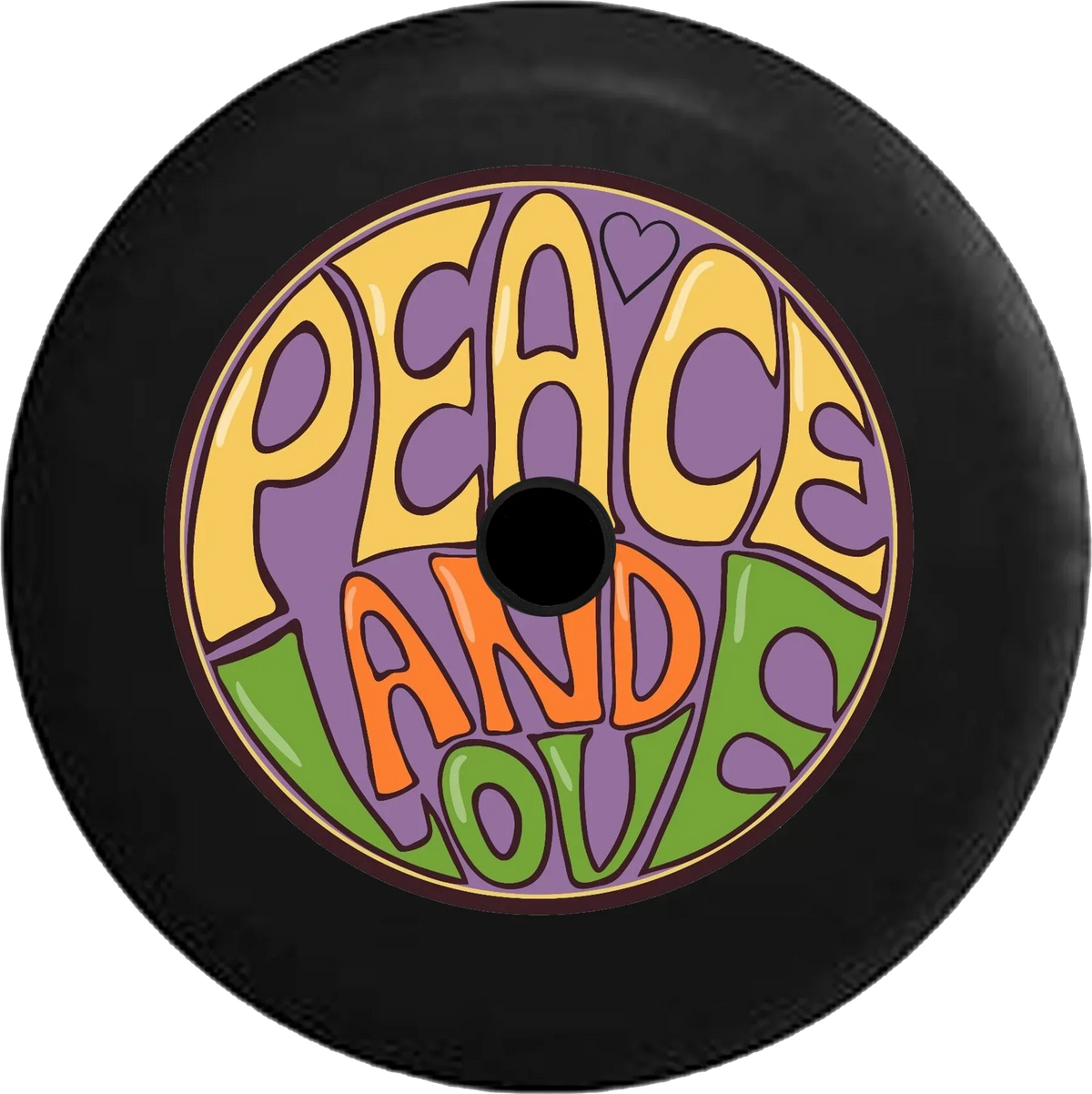 Tire Love Jeep 2019 Peace Bus Wrangler Camera 33 Inch Spare 2018 for and Backup Hippie Cover RV JL Heart