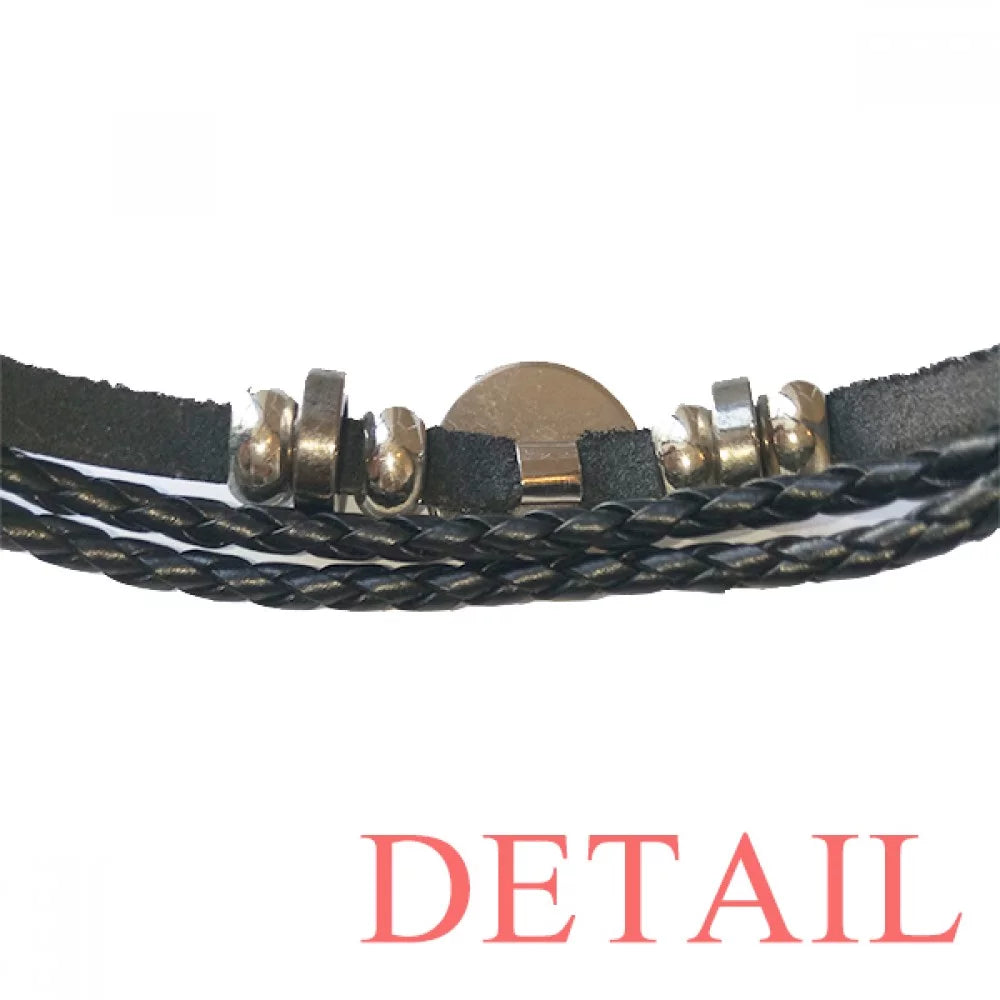 People Rope Qoutes Famous Woven Bracelet Aganist Leather Braided Barricades Wristband Himself Healing
