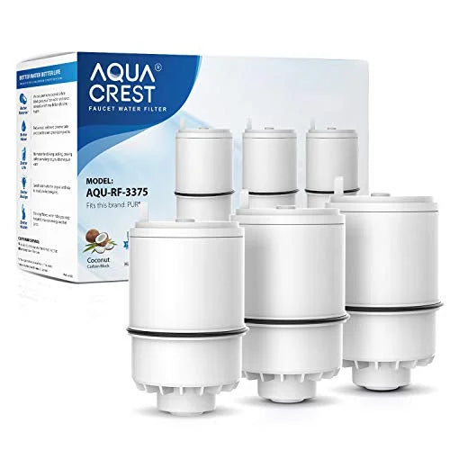 (Pack Water May (RF33752V2) Packing of 3, Filter, Faucet Certified with Filter RF3375 Water Replacement Vary) AQUACREST NSF Compatible Pur RF-3375