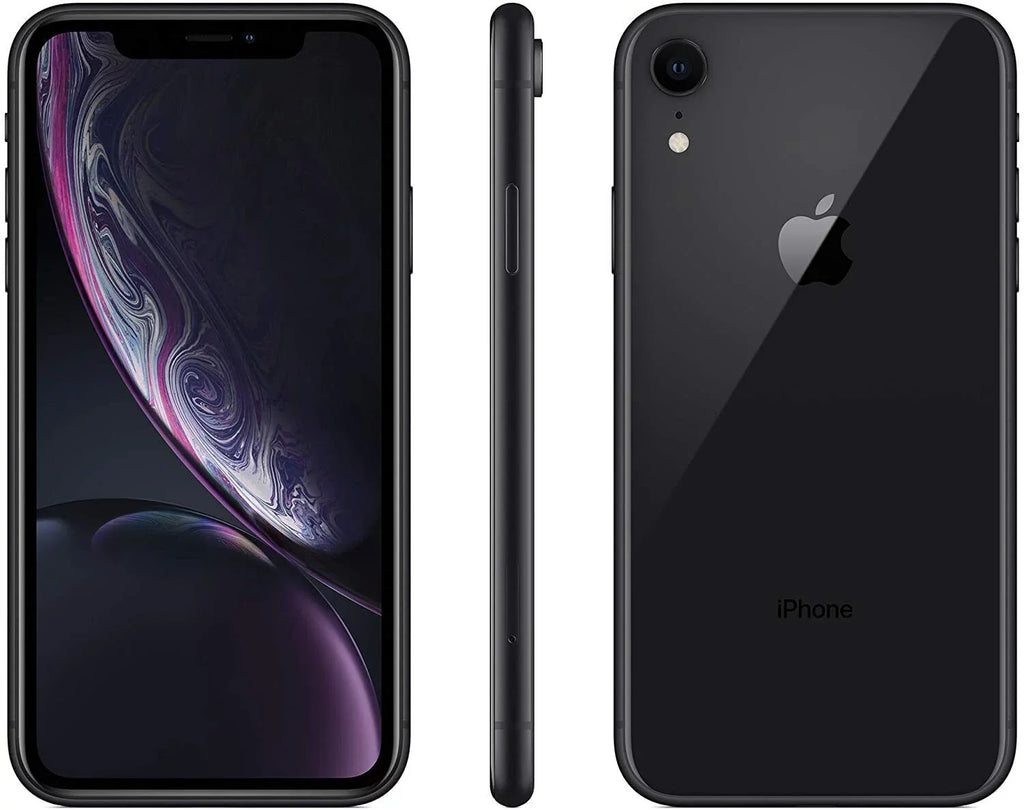 (Refurbished) 64GB (Fully Gift Unlocked) Black XR iPhone w/ A1984 Box Restored Apple