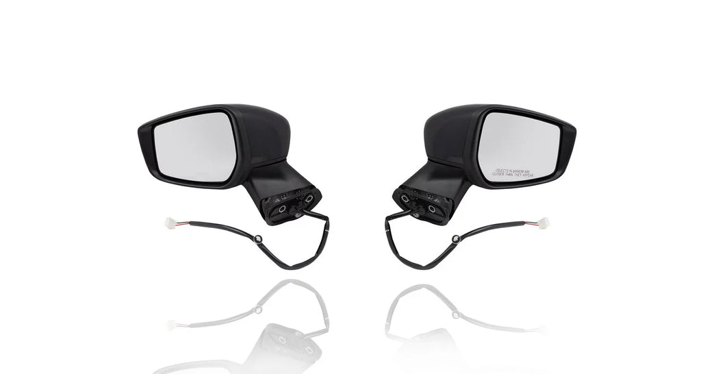 15-19 Door Non-Heated, ,With Driver 963029MB0A Nissan - BEST Camera INC. Set - Without Primed Side Mirror Versa Note-S/S Cover, For/Fit Plus/SL/SV 963019MB0A, View Passenger PACIFIC + Left Right Pair,