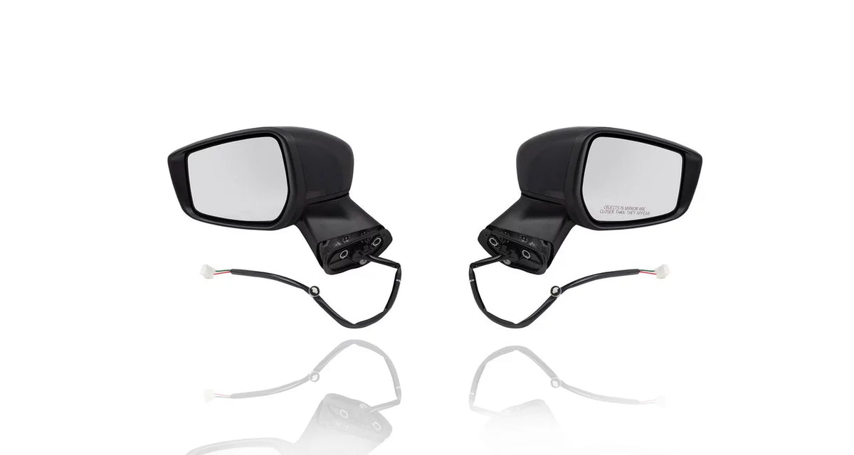 15-19 Door Non-Heated, ,With Driver 963029MB0A Nissan - BEST Camera INC. Set - Without Primed Side Mirror Versa Note-S/S Cover, For/Fit Plus/SL/SV 963019MB0A, View Passenger PACIFIC + Left Right Pair,