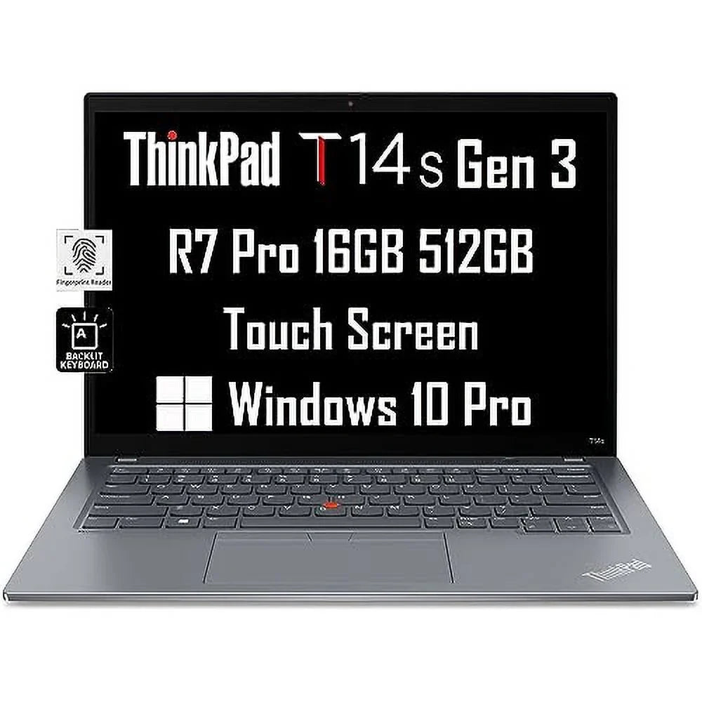 ThinkPad Laptop, 6850U, Fingerprint, T14s Lenovo FHD SSD, 7 512GB 3-Yr Backlit, Beat RAM, i7-1185G7)) Gen / 14" 10 Win Webcam, FHD+ 11 3 Ryzen Pro Pro WRT, (AMD (8-Core 16GB Touchscreen Business