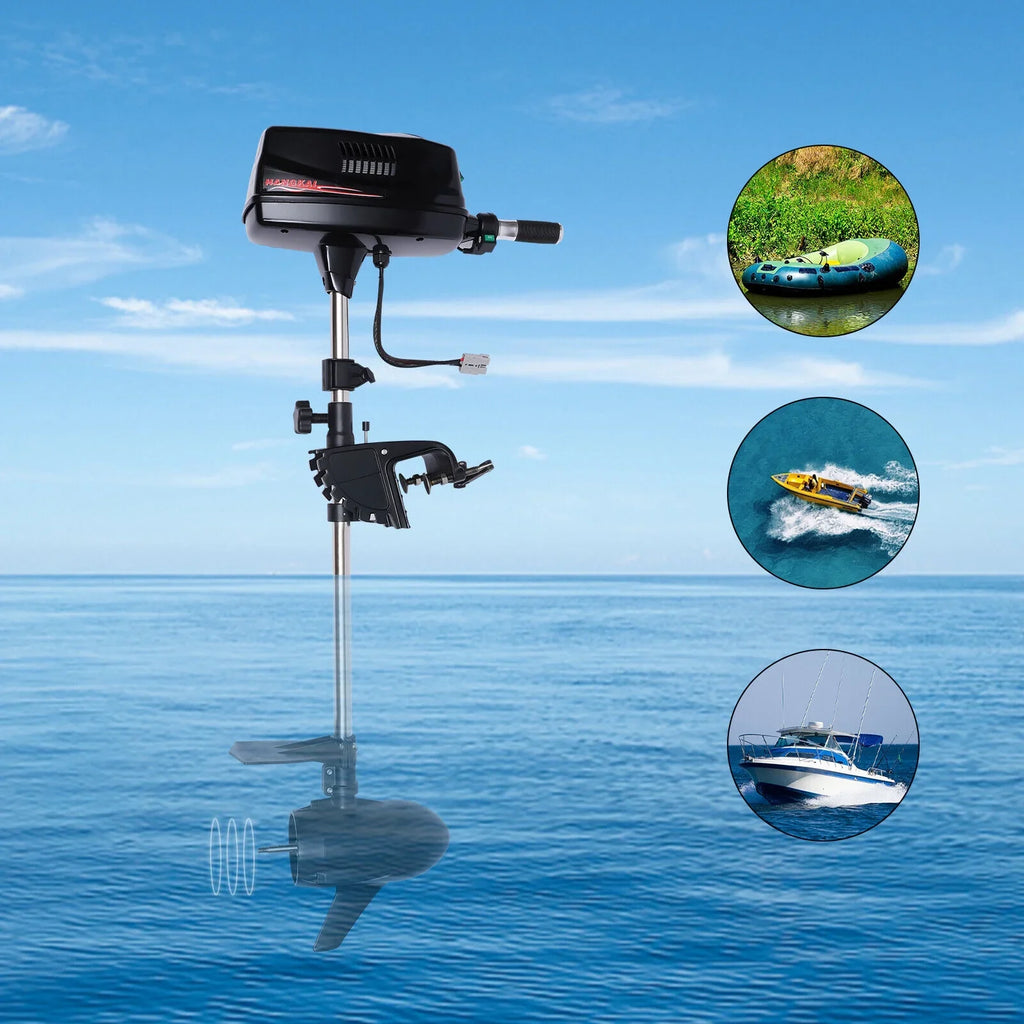 Trolling Outboard Tiller 60V Motor Control 3000 2.2KW 10HP Boat Fishing Motor Heavy Electric Duty Engine Brushless ZhdnBhnos R/Min