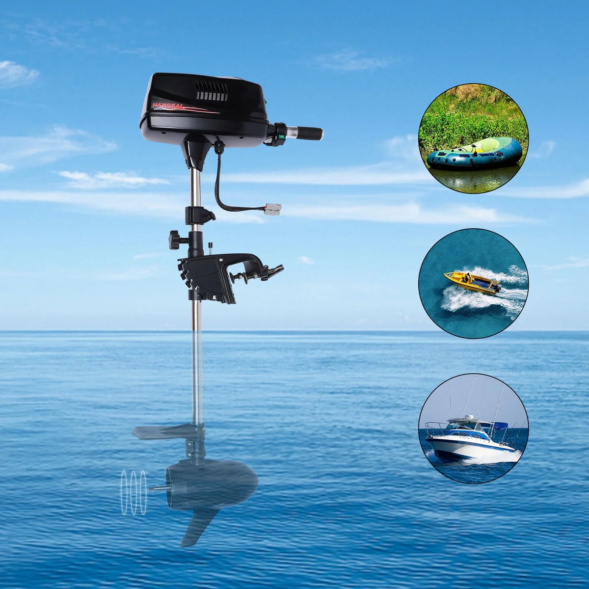 Trolling Outboard Tiller 60V Motor Control 3000 2.2KW 10HP Boat Fishing Motor Heavy Electric Duty Engine Brushless ZhdnBhnos R/Min