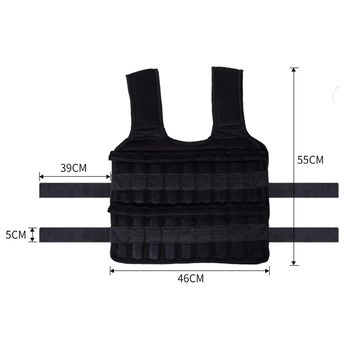 Loading 18 Strength Training Slim Empty Tnarru Sand Fitness Design Gym Exercise Pockets Weighted Vest Vest Boxing Clothing Waistcoat