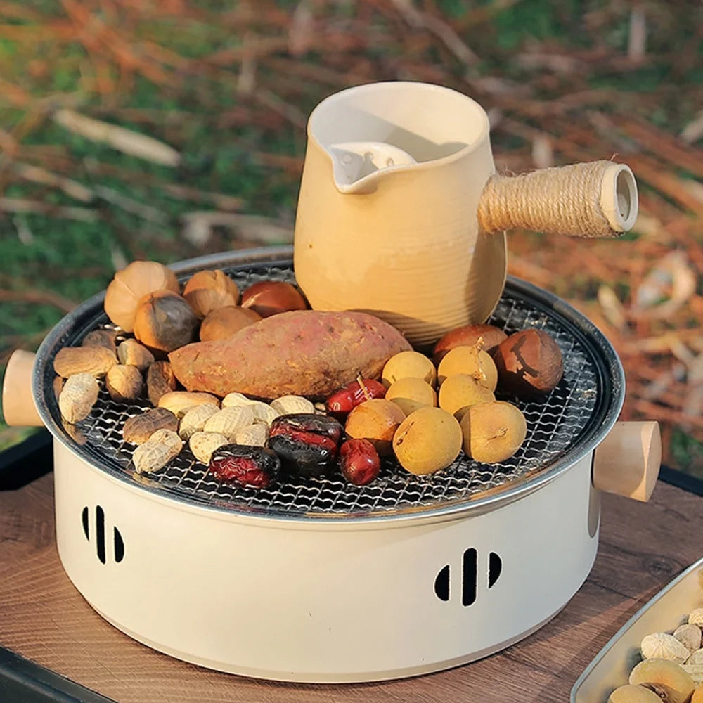 Cooking Grill Charcoal BBQ Ideal for Stove Camping Dcenta Barbecue Portable