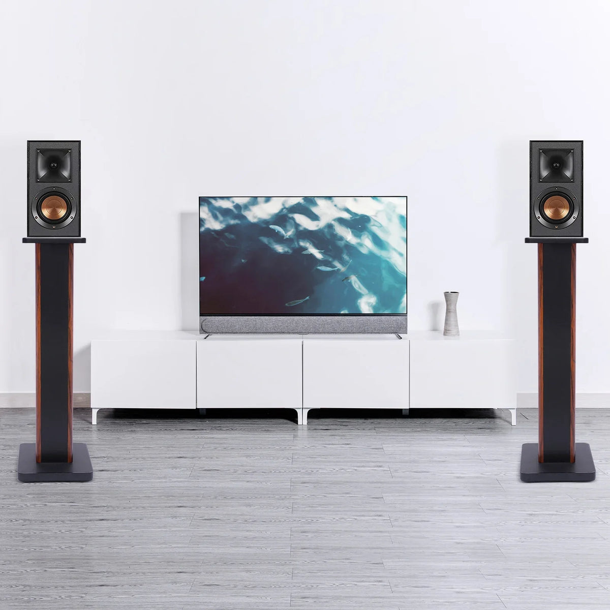 Speaker 2x28" Multimedia Monitor Theater Home Speaker Stand Studio Holder Stands