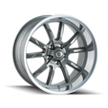 0Et Grey/Polished 83.82Cb 20X8.5 5X127 650 Ridler Lip