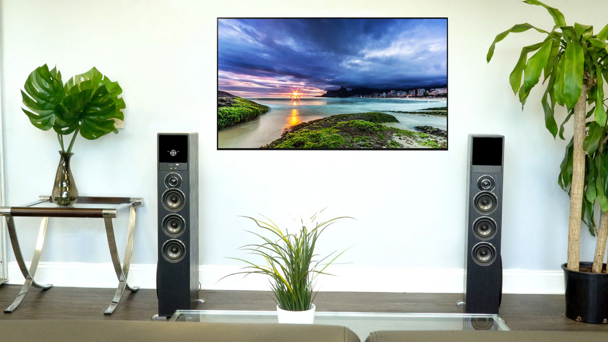Television Tower w/Sub TV-Black System Home Sony Smart Theater Speaker For
