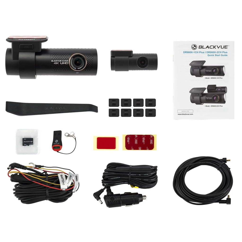 Restored microSD lb 64GB with DR900X-2CH Card Dashcam (Refurbished) Cloud Plus 1.5 BlackVue
