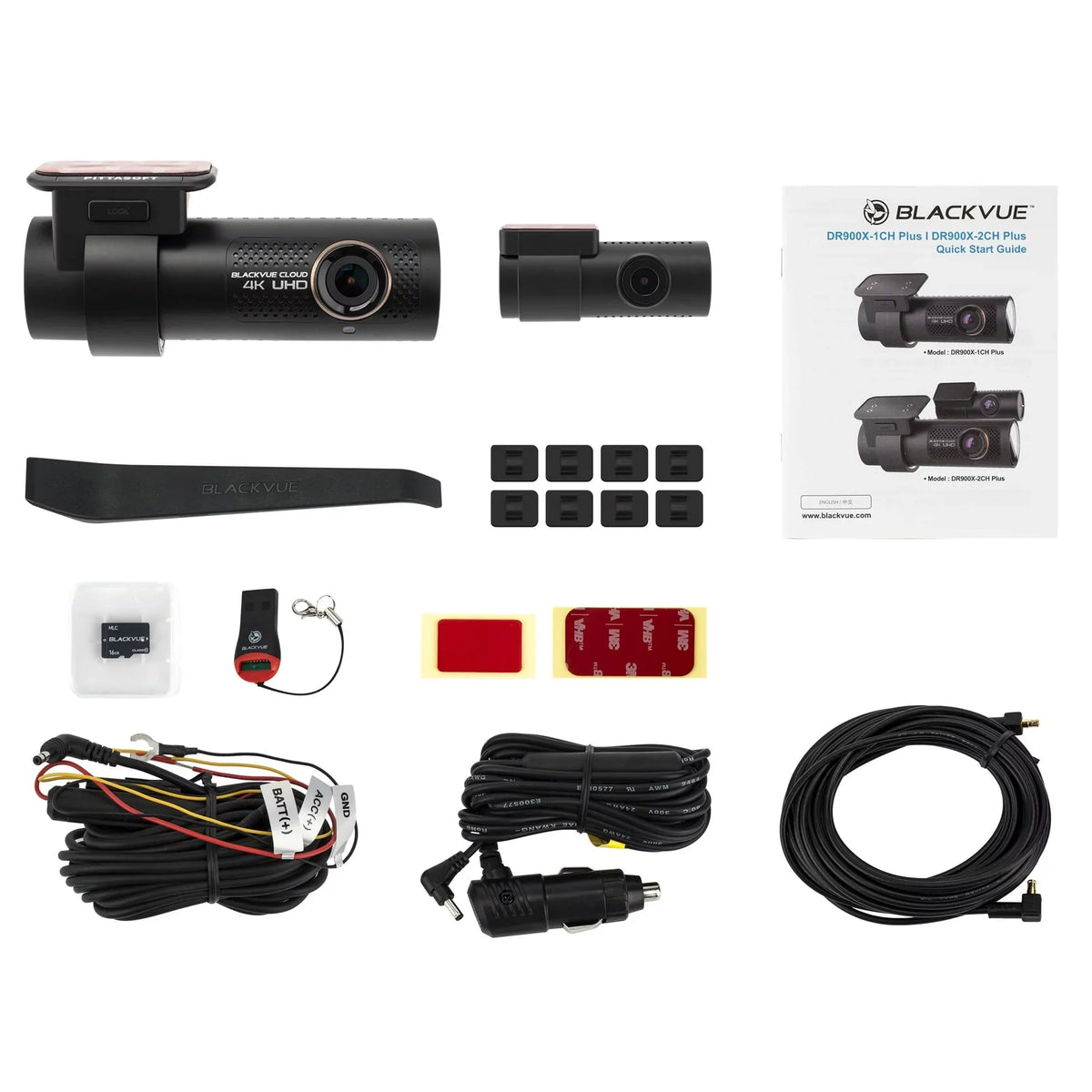 Restored microSD lb 64GB with DR900X-2CH Card Dashcam (Refurbished) Cloud Plus 1.5 BlackVue