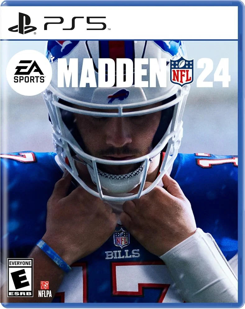 with 24 Silicone | NFL Version Madden PlayStation_PS5 Newest 2023 Bundle Console Skin Controller Gaming Disc Cover