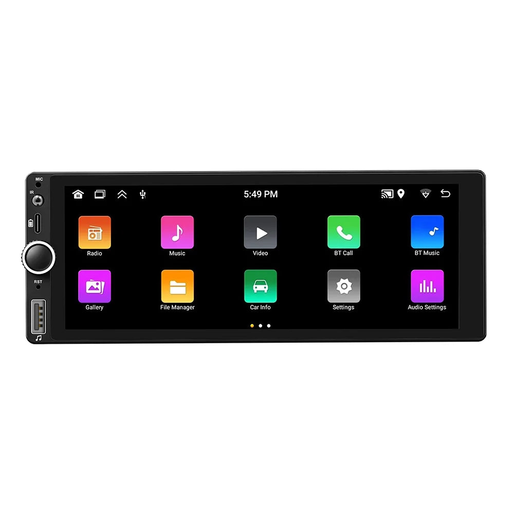 '+ Auto 13 GPS Android Screen AHD Wireless - Din Android [2+32G] 7 Microphone Link Radio inch Single Stereo Car WiFi, Camera Mirror Navigation, and - Backup Touch