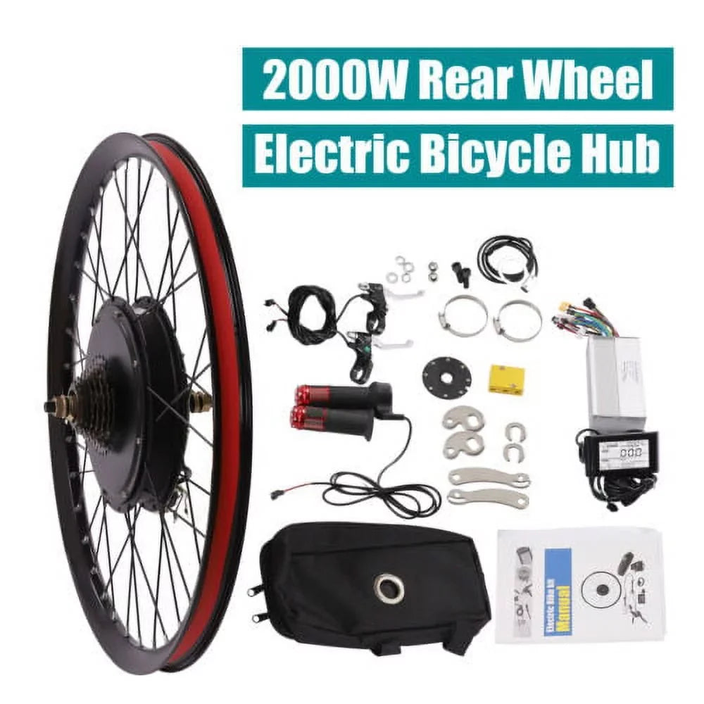 Conversion Rear 560rpm Electric 29" 2000W Wheel Motor 72V Bicycle E-Bike Kit