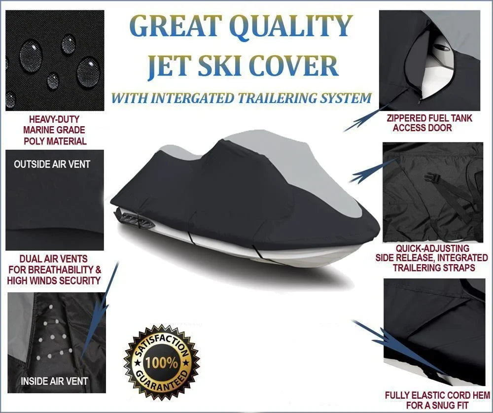 for Sea Compatible Sea-Doo 1996-1999 600D 1-2 Ski Bombardier Doo SUPER PWC PWC Cover Cover Jet GSX SKI Ltd GSX HEAVY-DUTY Seater JET