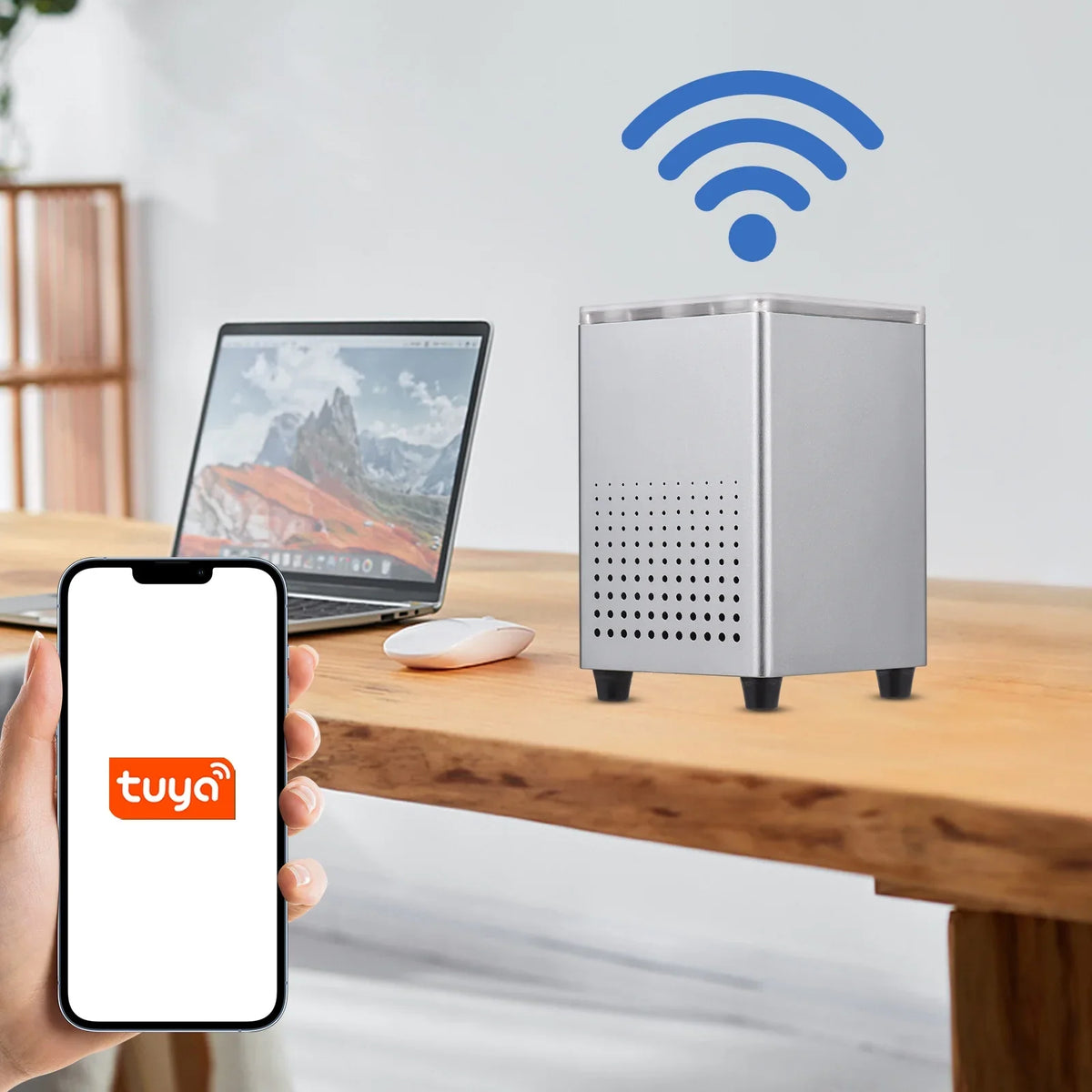 Smart Radon Office Tuya WiFi Radon Tester Sound Alarms Data Professional Professional Tester Monitor Pristin APP Sensitively Alarms Radon Indoor WiFi Indoor APP Detector,Radon Room Quickly